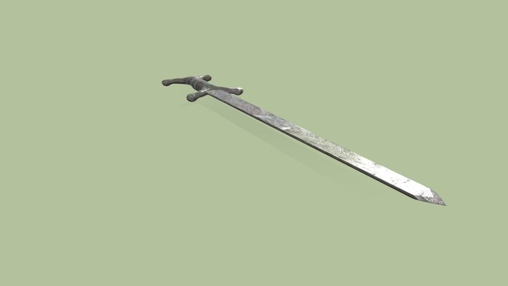Ancient Celtic Sword 3D Model