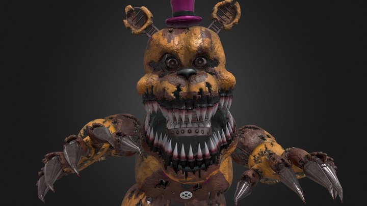 FNaF HW Unused Highpoly FredBear – Modèle 3D gratuit STL