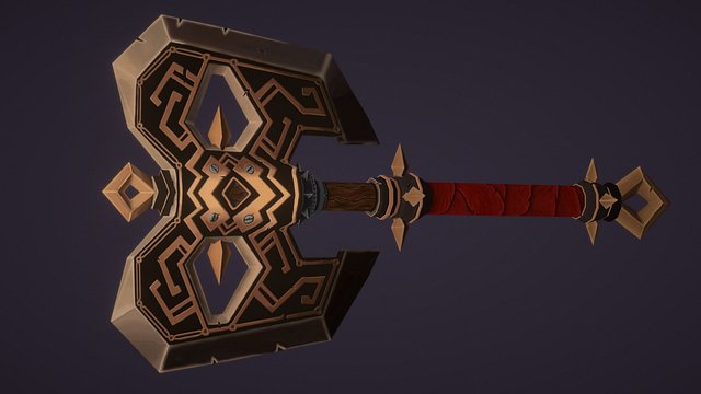 Stylized Axe Project 3D Model