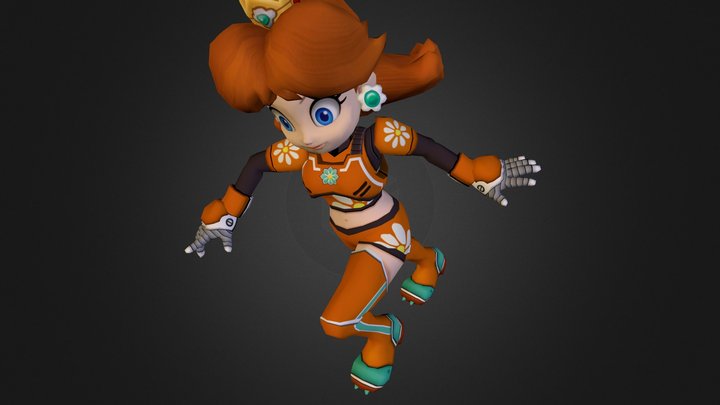 Wii - Super Smash Bros Brawl - Striker Daisy Tro 3D Model