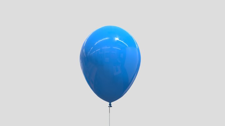 Balloons 4K and 2K 3D Model