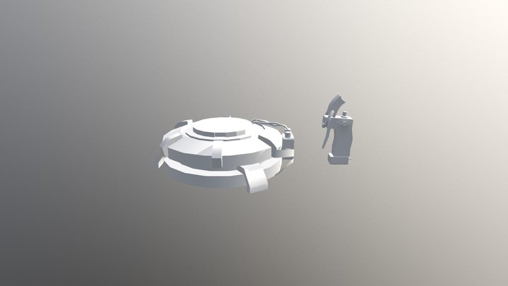 Landmine and Trigger 3D Model
