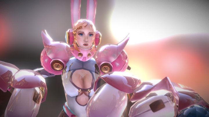 Rabbit Hero 3D Model