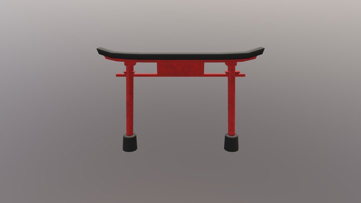 Torii Gate 3D Model