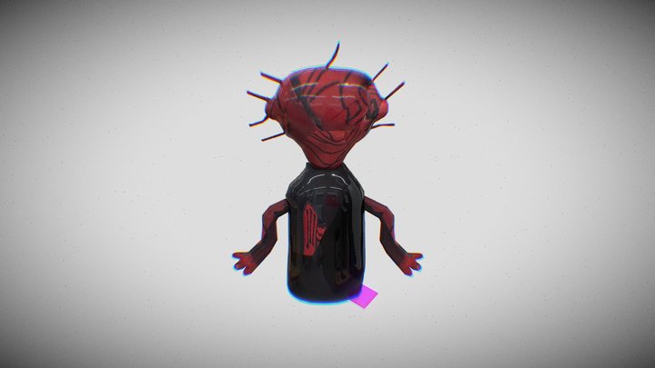BOILED ONE PLUSH DESTORTED 3D Model