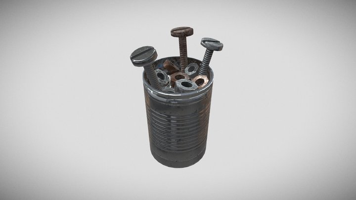 Aluminium can 3D Model