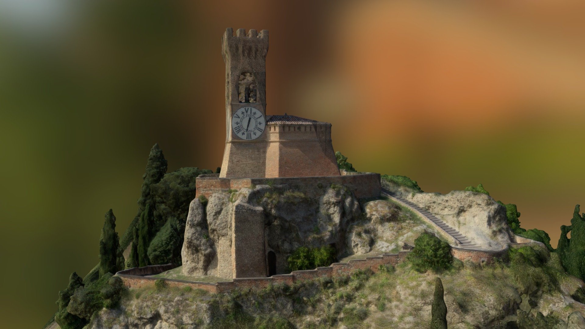 The Clock Tower of Brisighella
