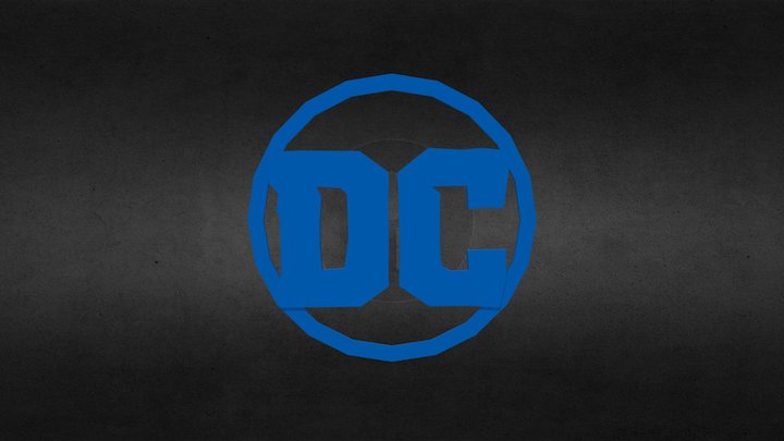 Dc Comcs Logo 3D Model
