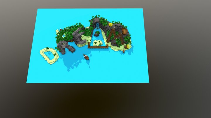 The Dream Island 3D Model