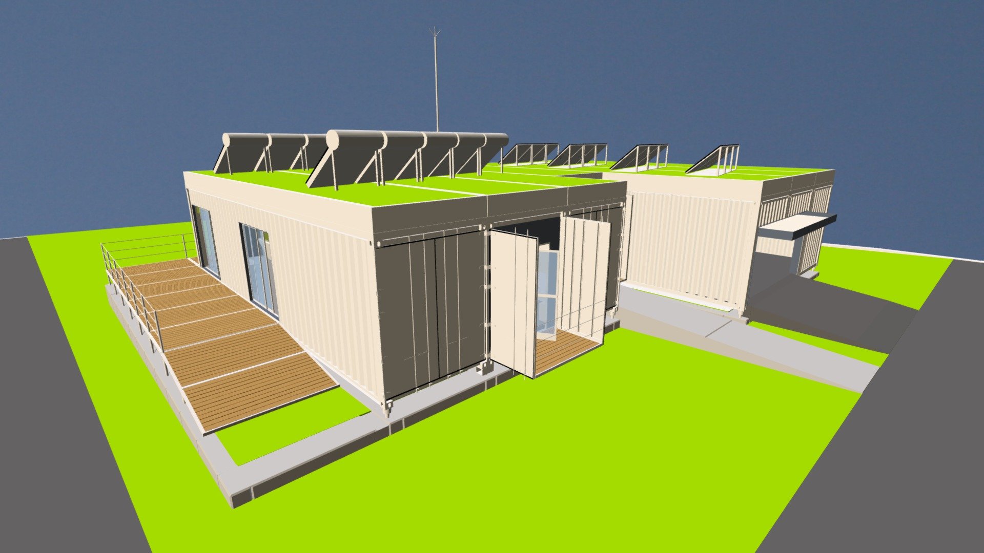 House design using Shipping Containers Download Free 3D