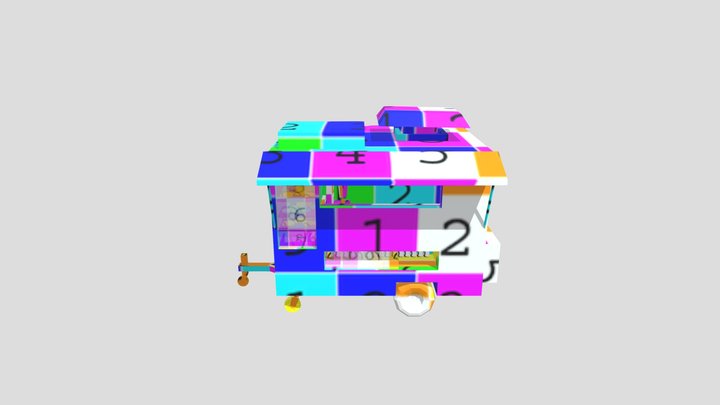 Game Res Halal Cart 3D Model