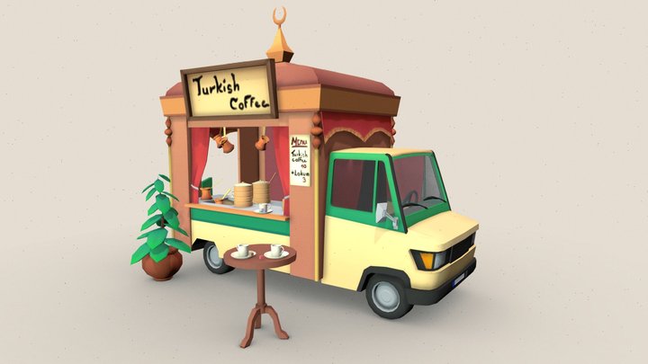 DAE Food Truck - Turkish Coffee 3D Model