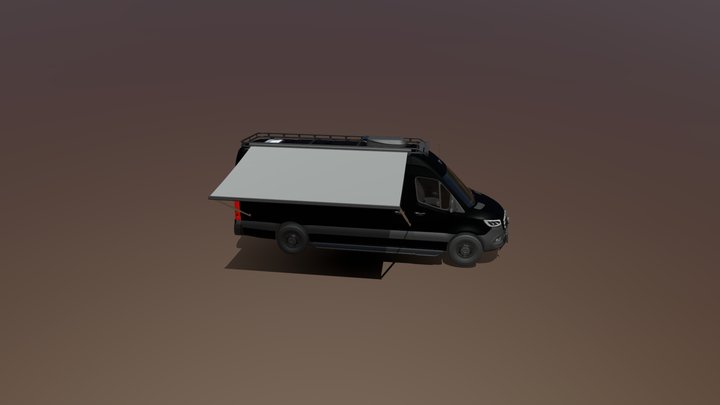 mercedes camper van 3D Model