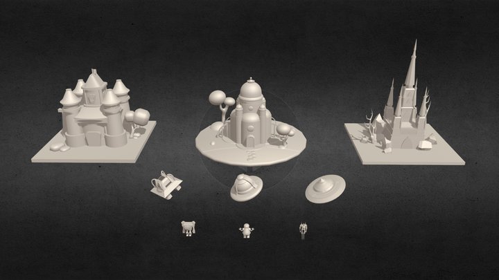 [HW XYZ School] Siluet 3D Model