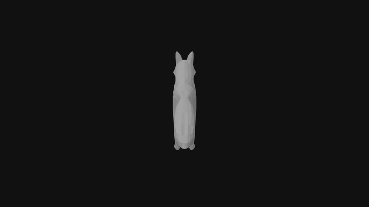 Low Poly Fox 3D Model