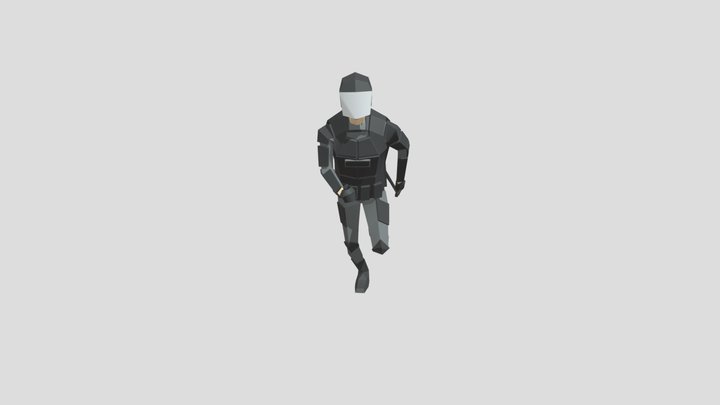 Cop Riot Multi Anim 3D Model