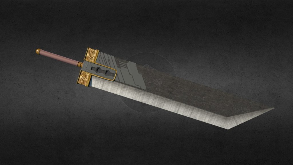 Final Fantasy 7 Buster Sword Download Free 3d Model By Pascal T Monette Baltazo E79a41d Sketchfab