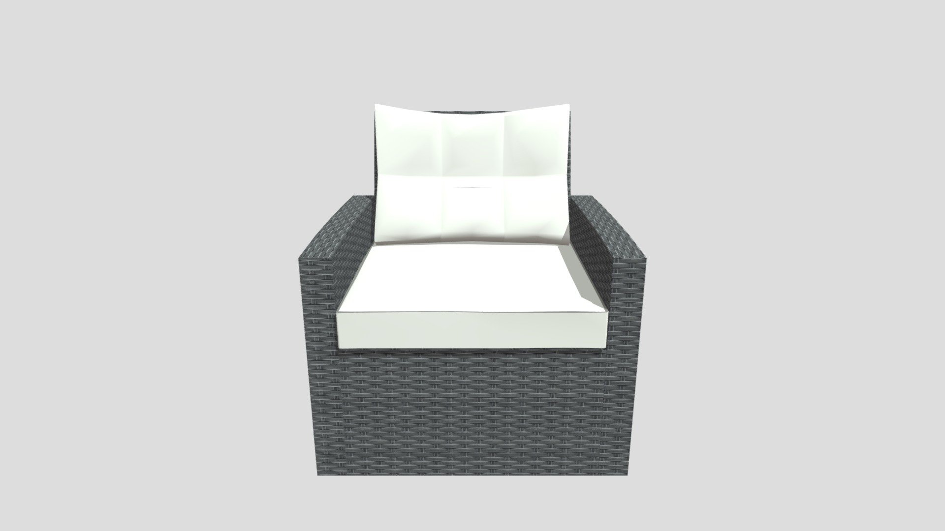 Rattan armchair — Sketchfab embed 3D viewer