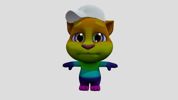 My Talking Tom 2: Rainbow Fur 3D Model