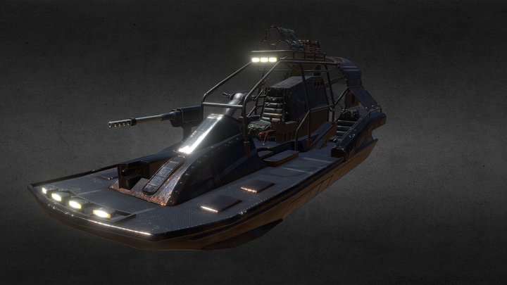 Airboat RTBR 3D Model