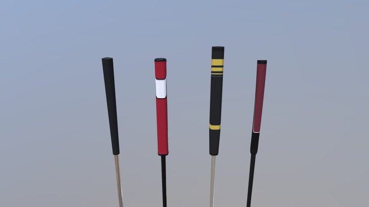 VR Golf Putter Training Game 3D Model
