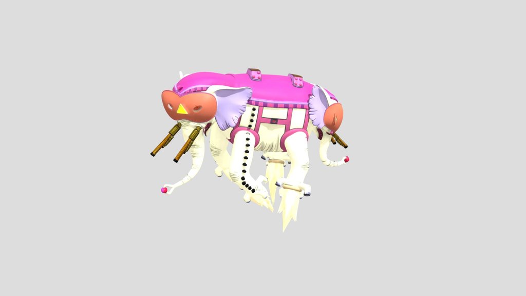 Ancient Psychic Tandem War Elephant