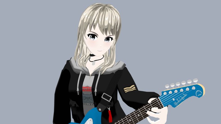 Girls Band Cry - Momoka Kawaragi 3D Model