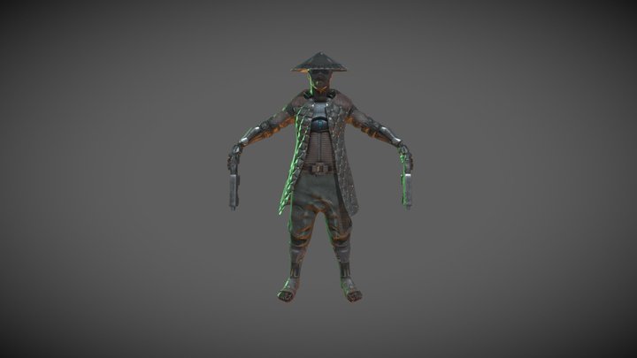 Cyber Samurai 2 3D Model