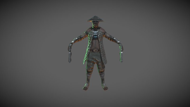 Cyber Samurai 2 3D Model