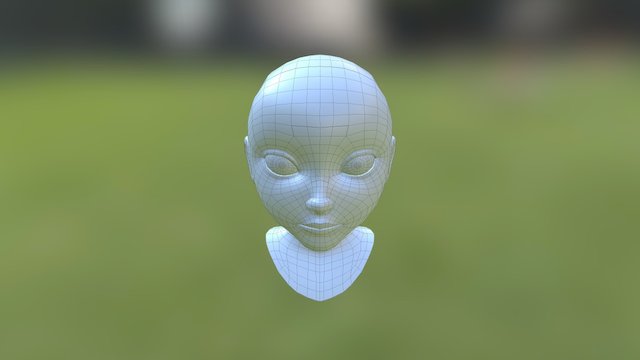 Stylized Head 3D Model