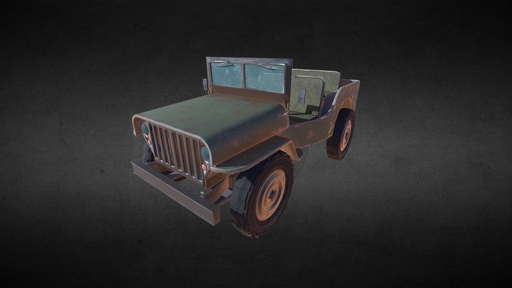 USA Jeep 3D Model
