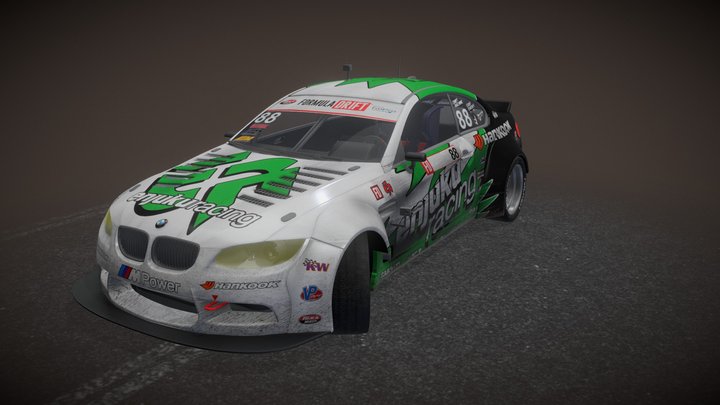 BMW M3 E96 Drift Car 3D Model
