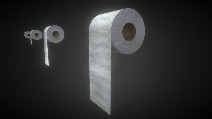 Toilet Paper Adjustable Roll BPR 3D Model