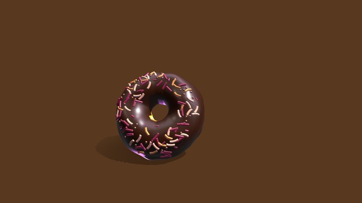Blender Donut 3D Model
