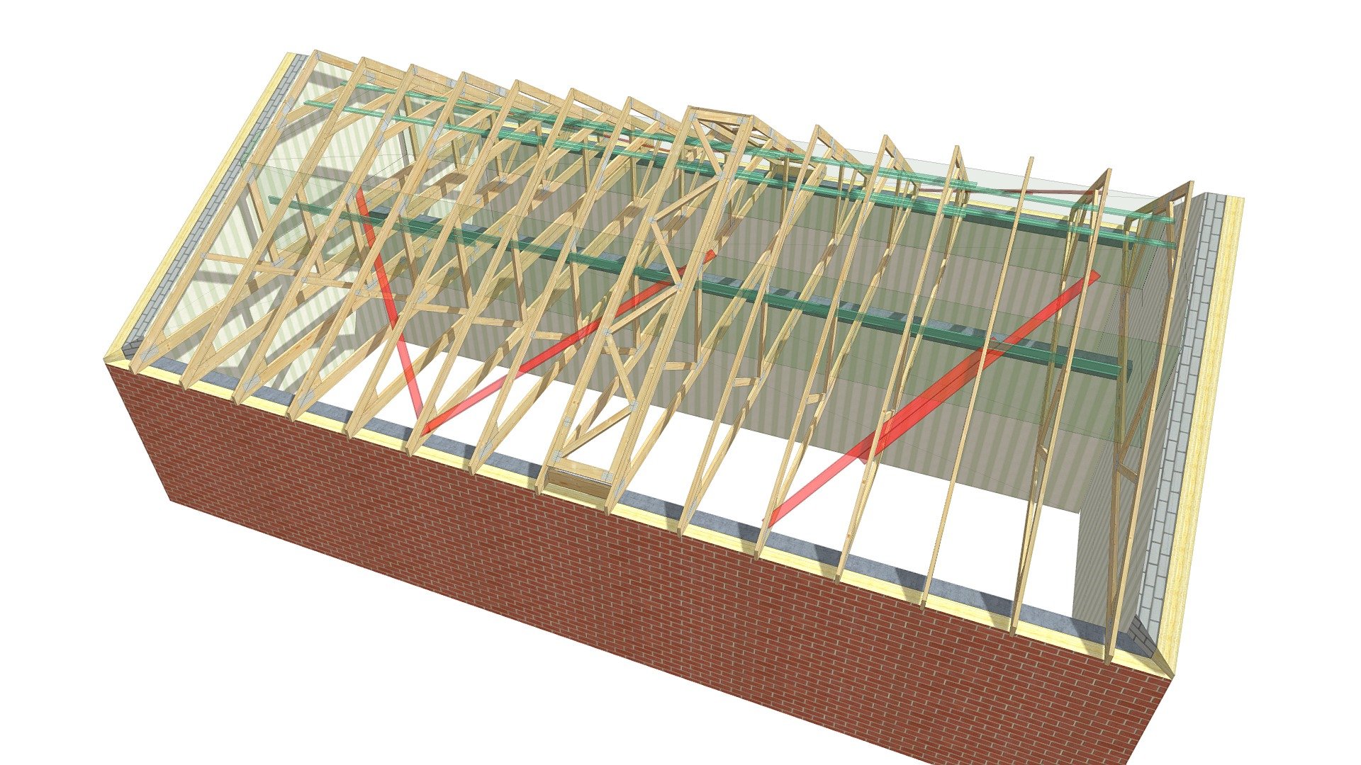 Engineering Roof Structure - 3D model by KD - INVEST inwestycje i ...