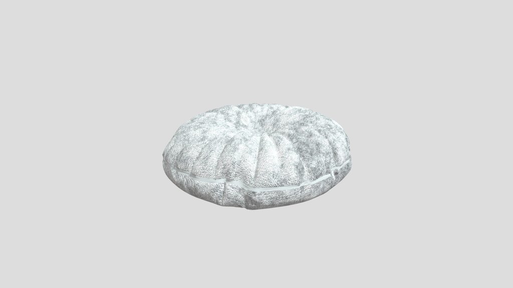 Navy Blue Velvet Round Cushion
