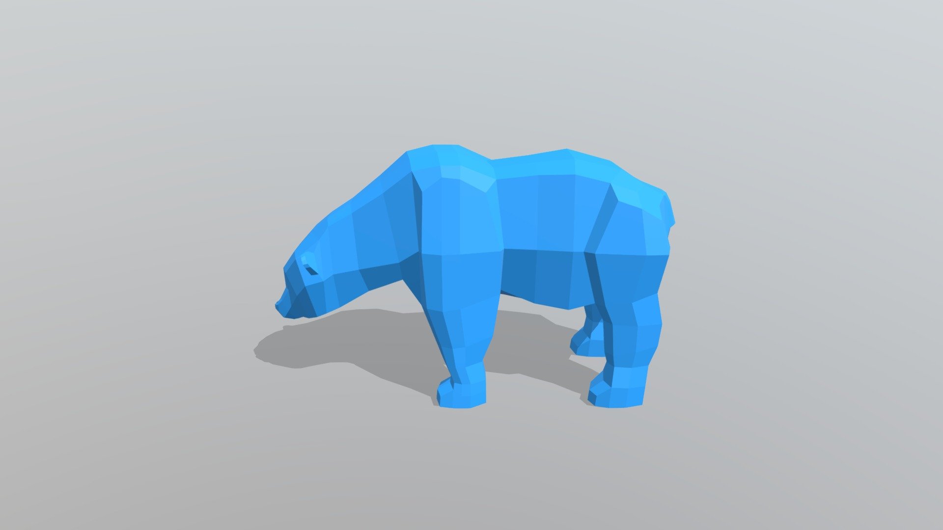 медведь низко-полигональный - Download Free 3D model by Лапшин Сергей ...