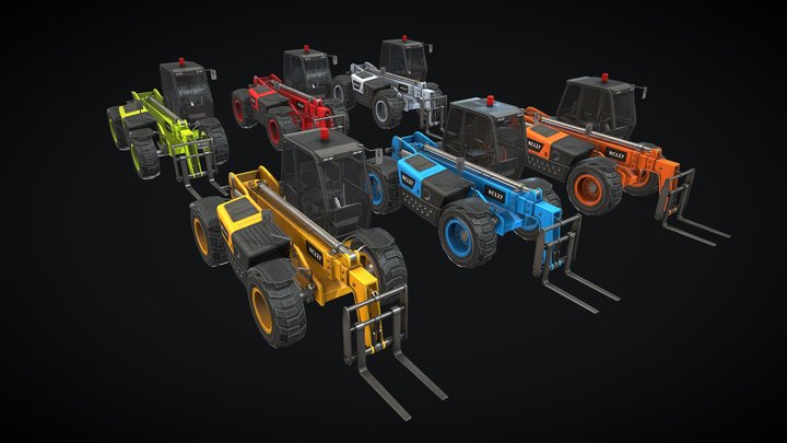 Telehandler 3D models - Sketchfab