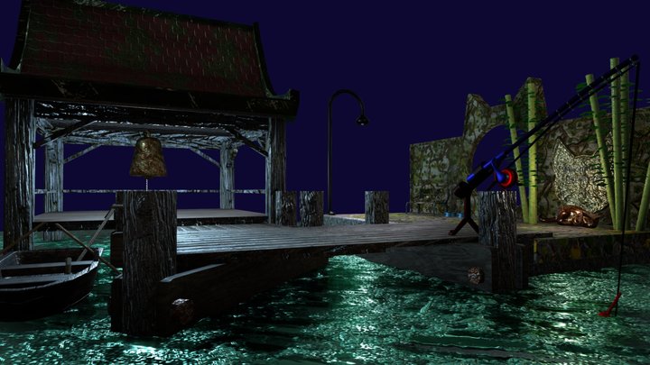 cat island 3D Model