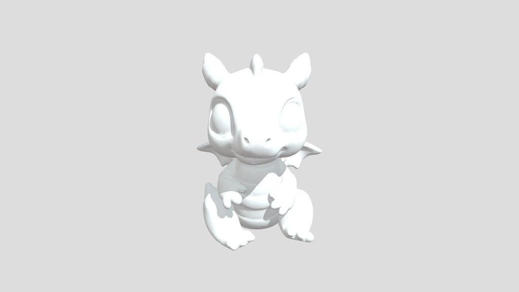Chubby Turquoise Dragon on Golden Treasure
