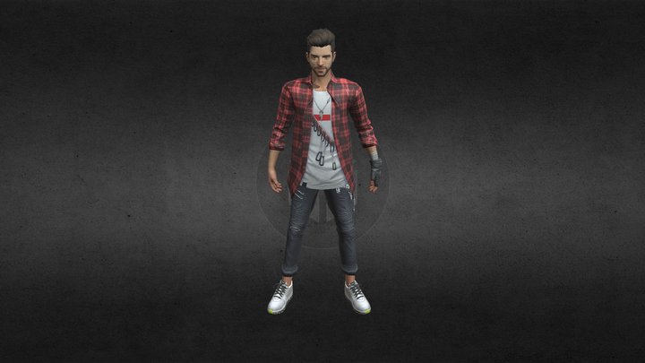 Youngster Bundle_free fire 3D Model