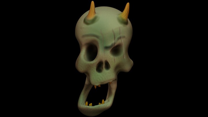 Zombie head 3D Model