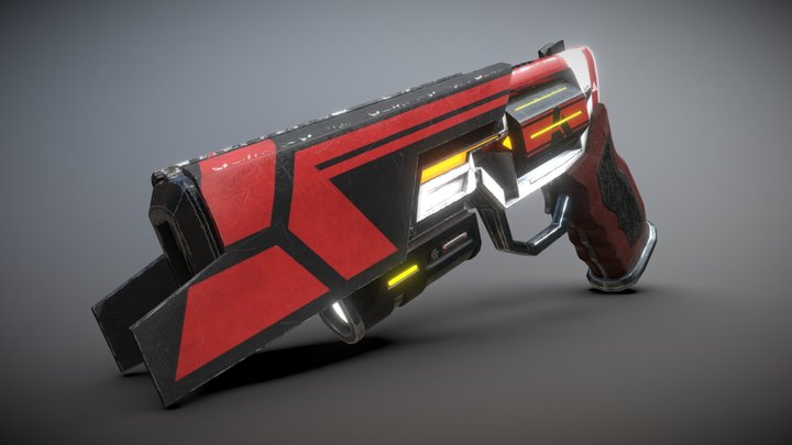 SciFi Revolver: Arena 3D Model