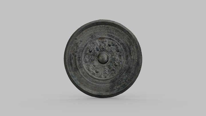 三角縁神獣鏡（芝ヶ原11号墳） 3D Model