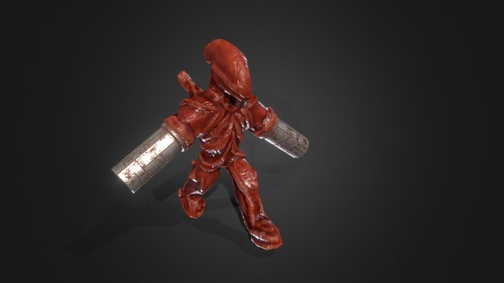 Armed Demon game asset 3D Model
