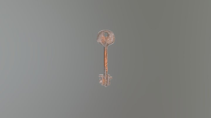 Rusty key 3D Model