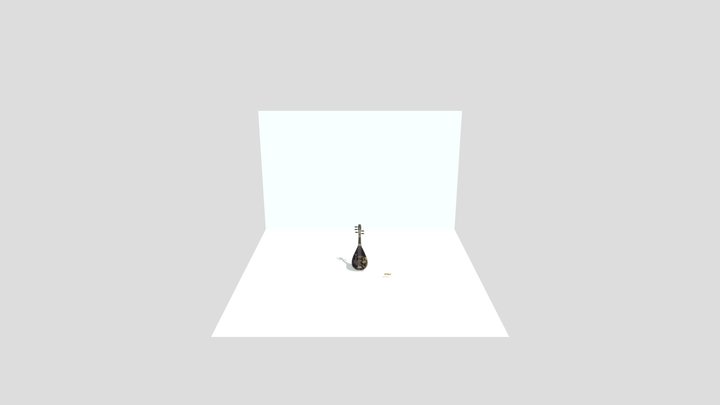 Guitar Biwa 3D Model