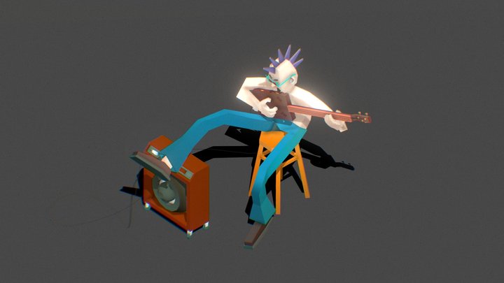 CigarBoxGuitar 3D Model