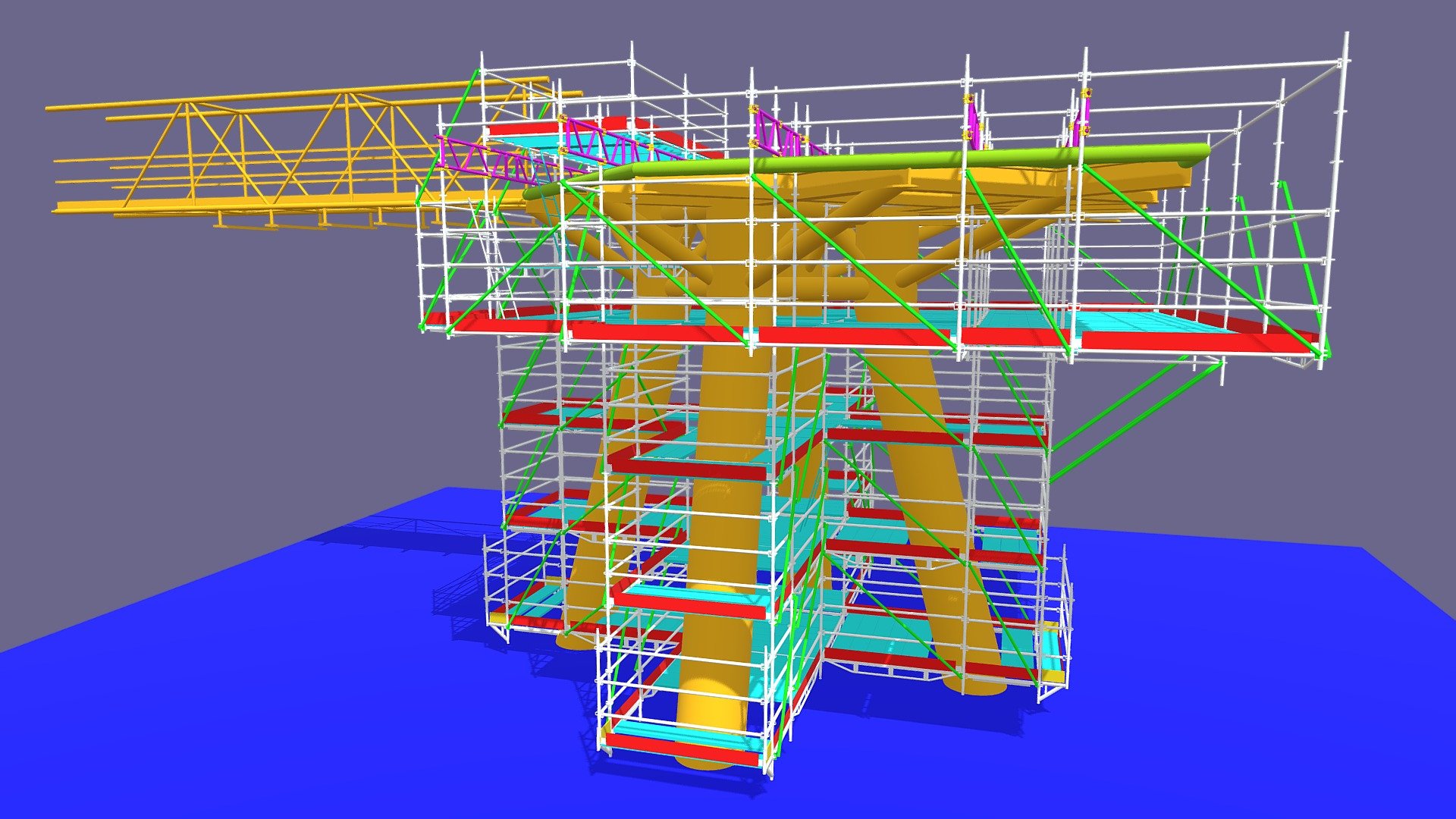 Scaffolding for Rigasification Terminal Tower - 3D model by MEC CAD ...