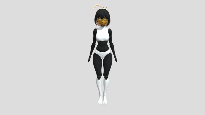 girl-doll-ramen-eyes-hair -GYAT!!!!!! 3D Model